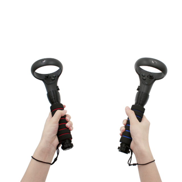 Touch Controllers Playing for Beat Saber Game Handle Grip Controller for Rift S GamepadDual Hand Stand Gamepad for Oculus Quest