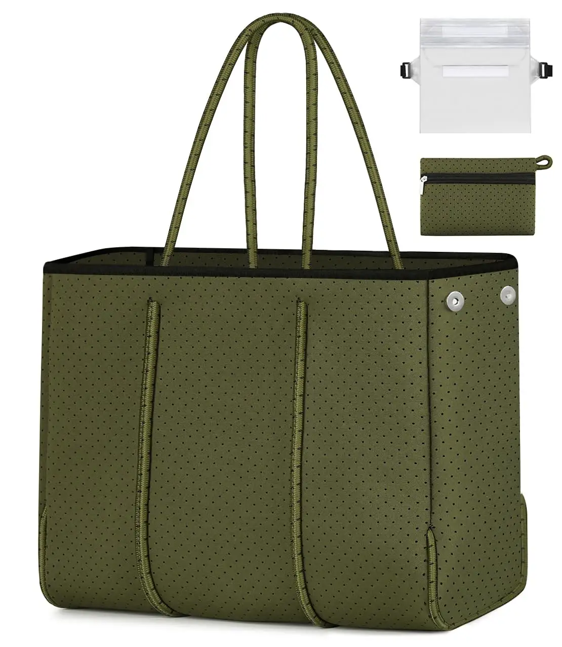 Bolsa de sacola de neoprene personalizada, bolsa grande para praia, piscina, academia, viagem, para mulheres