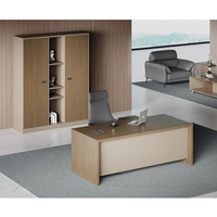 Meubles de bureau modernes pour dirigeants, bureau de direction convertible en forme de L, bureau en bois pour l'espace de travail du directeur