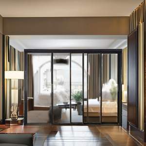 <span class=keywords><strong>Puerta</strong></span> <span class=keywords><strong>de</strong></span> Baño Moderna <span class=keywords><strong>de</strong></span> Doble Vidrio Templado con Diseño <span class=keywords><strong>de</strong></span> Rejilla Francesa, Marco Deslizante <span class=keywords><strong>de</strong></span> Aleación <span class=keywords><strong>de</strong></span> Aluminio, Resistente a Huracanes e Impermeable - Product Image 4