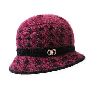 winter new mother warm ear protection cap women wool thickened Plush outdoor winter basin hat