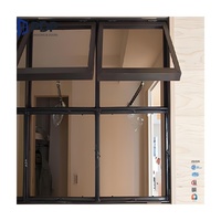 Ventanas de Persiana Vertical Minimalistas de Acero Inoxidable Resistentes a Huracanes PDP para Uso en Sótanos Exteriores