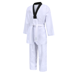 Tenue d'arts martiaux 100% coton durable, coupe classique, taille adulte, à vendre, combinaison de karaté pour homme, noir, kimono BJJ - Product Image 3