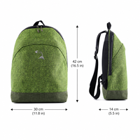 Sac à dos imperméable en nylon léger de la série Urban Wanderer, design minimaliste, compartiment interne pour ordinateur de 16 pouces, épais