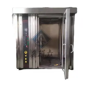 bakery factory for cake biscuits bread with 32 trays automatic rotary furnace rotary gas electric diesel oven