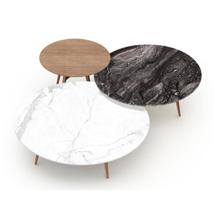 Personnalisé moderne maison hôtel salon <span class=keywords><strong>table</strong></span> en verre pieds en bois dessus en verre <span class=keywords><strong>pas</strong></span> <span class=keywords><strong>cher</strong></span> petites tables basses rondes <span class=keywords><strong>de</strong></span> thé meubles en verre - Product Image 4