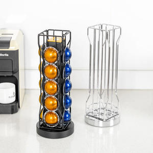 क्रॉस-बॉर्डर डेस्कटॉप धातु कॉफी कैप्सूल रैक घूर्णन भंडारण प्रदर्शन रैक वर्टुलाइन आधुनिक पांच परतों थोक कॉफी - Product Image 2