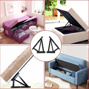 Herrajes para elevación de camas: Bisagra de elevación con resorte para sofá cama, para muebles de sala de estar, <span class=keywords><strong>bisagras</strong></span> de hierro plegables para sofá cama - Product Image 4
