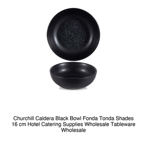 Churchill Shades Zccawb61 Bol Rond Profond Noir 16 cm - Product Image 2