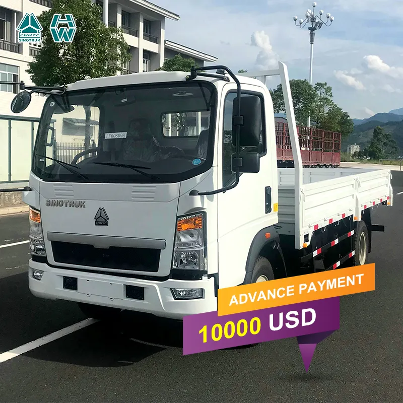 Camion cargo léger de 3,5 tonnes, camion de transport de voiture électrique, camion à plat