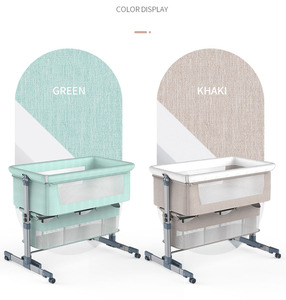 Cuna Móvil Moderna de Alta Calidad <span class=keywords><strong>para</strong></span> Bebés Recién Nacidos, Cuna Ajustable en Altura <span class=keywords><strong>para</strong></span> Dormitorio Infantil - Product Image 4