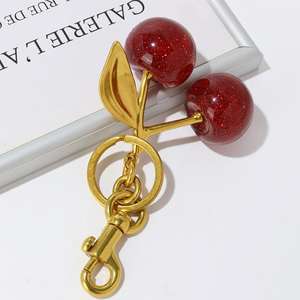 Llavero con Colgante de Cereza Exquisito, el Más Vendido, Decoración para Bolso de Mano o Bandolera, Accesorio de Alta Calidad para Bolsos - Product Image 3