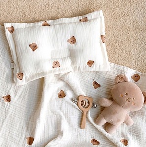 <span class=keywords><strong>Oreiller</strong></span> pour tout-petit, <span class=keywords><strong>oreiller</strong></span> carré en coton double couche, doux et respirant, <span class=keywords><strong>oreiller</strong></span> brodé en coton pour bébé de 0 à 2 ans - Product Image 2
