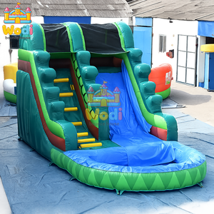 Tobogán Acuático Inflable y Casa de Brinco Combinados, Juego Húmedo/Seco con <span class=keywords><strong>Piscina</strong></span> para Diversión de Verano en el Patio Trasero - Product Image 2