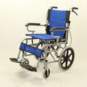 Silla <span class=keywords><strong>de</strong></span> ruedas plegable Manual ligera, inodoro <span class=keywords><strong>de</strong></span> tubo <span class=keywords><strong>de</strong></span> acero grueso para personas <span class=keywords><strong>mayores</strong></span>, equipo <span class=keywords><strong>de</strong></span> rehabilitación transfronterizo - Product Image 4
