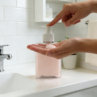Botella de Plástico Transparente de 250ml/500ml con Hombro Plano para Desinfección y Jabón Líquido