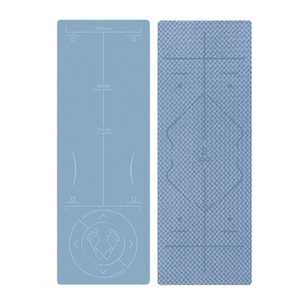 Tapis de fitness rectangulaire antidérapant en TPE de 6 mm d'épaisseur, longueur 185 cm, tapis de yoga double face, résistant à l'eau, facile à nettoyer, utilisation universelle pour femmes - Product Image 2