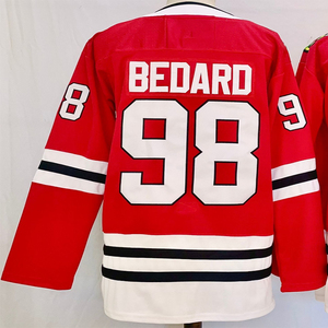 Maillots de hockey cousus pour hommes 98 Connor Bedard 88 Patrick Kane - Product Image 6