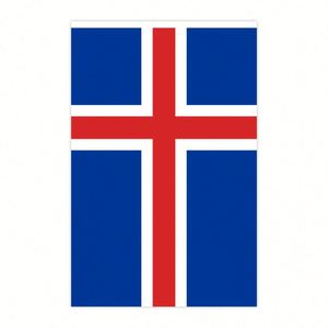 Iceland String <b>Flag</b> Polyester Fabric National Country <b>Flag</b> for Birthday Party Festival Decoration - Product Image 2