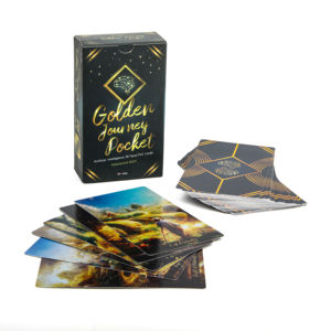 Cartes de tarot et d'oracle imprimées YY, jeu de cartes en plastique avec feuille d'or, écologiques, imperméables, cartes d'affirmation - Product Image 4