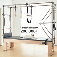 ONEMAX Elina de madera de arce Pilates Cadillac cama completa trapecio reformador Pilates máquina modelo OMP21020 uso en estudio