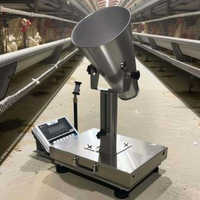 Báscula Digital Portátil para Pesar Pollos, Base Antideslizante, Máquina de Medición de Peso para Aves de Corral, para la Recopilación de Datos de Cría