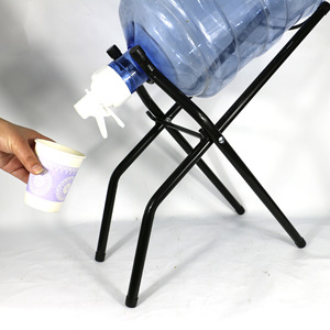 Chất Lượng Cao 5 Gallon Nước Đóng Chai Ngược Uống Giá Xô Khung Kệ Jug Lưu Trữ Có Thể Gập Lại Cradle Đứng - Product Image 6