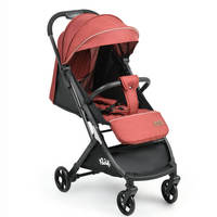Poussette Métallique Transfrontalière Pliable Légère et Simple pour Bébé, avec Positions Assise et Allongée, pour Nouveau-né et Enfant, Quatre Roues, Capacité de Charge 20KG, 0-6 Ans