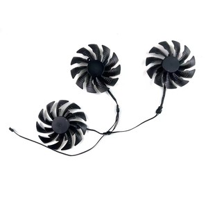 Ventilateur de refroidissement 95mm 4pin T129215BU PLD10015B12H pour GIGABYTE AORUS GTX1070 <span class=keywords><strong>1080</strong></span> <span class=keywords><strong>1080</strong></span> Ti <span class=keywords><strong>Xtreme</strong></span> Edition 11G ventilateurs de carte graphique - Product Image 2