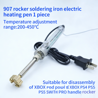 Fer à souder électrique à chauffage rapide 110V standard US pour démontage de joysticks, compatible Xbox, PS4, PS5, Switch Pro+