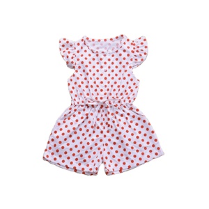 Ropa Infantil al por Mayor, Vestido de Niña con Estampado de Lunares y Leggings, Diseños para el Verano - Product Image 1