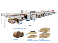Ligne de production de carton ondulé 3 plis pour usine de fabrication de boîtes en carton