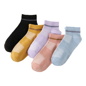 Women's Ankle <b>Socks</b> Solid Color Anti-Slip Sweat-Absorbing Summer Casual Short <b>Socks</b> - Product Image 5