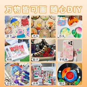 Hot bán languo M720-7 Acrylic vẽ Maker bút bàn chải tip đóng gói thiết lập - Product Image 6