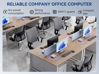 Mini PC de Bolsillo Innovadora Leaderhub de 16+512 GB para Multitarea en Oficinas Domésticas y Configuraciones de Trabajo Remoto