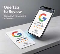 Carte de commentaires Google NFC avec code QR, carte intelligente à scanner pour les petites entreprises
