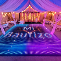 3d Infinity Mirror Led Dalles de piste de danse Panneau de verre Dmx Night Club Rgb Light up Led Dance Floor Magnetic pour mariage
