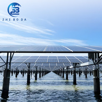 Système de montage de pêche solaire de conception personnalisée Offre Spéciale l'intégration PV de lumière de pêche durable complémentaire photovoltaïque