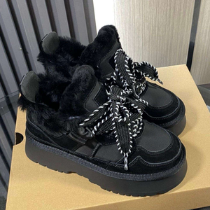 Botas de Nieve 2026, Cómodas, Unisex, con Plataforma de Piel, con Cordones, de Marca, Botas de Nieve de Diseño de Lujo, Tendencia de Moda, para Mujer y Hombre - Product Image 1