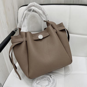 2026 New Women's <b>Handbag</b> Fashion Top Grain Leather Bucket Bag Women's Bucket Bag - Product Image 1