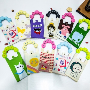 Borsa a tracolla da donna in maglia intrecciata per cellulare, stile Joker, in poliestere, alla moda per lo street style - Product Image 4