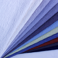 Tissu de rideau en coton 100% uni de qualité supérieure, respectueux de l'environnement, 440 g/m², interlock, en stock