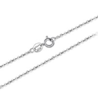 Collier chaîne à maillons Lerca en or massif pur 9k/14k/18k plaqué rhodium, tendance, pour mariage et fiançailles, unisexe, vente en gros
