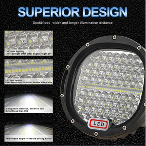 300W Work Touch Lumina 7 Inch LED Headlight 6500K Color Temperature New Offroad Driving <strong>Light</strong> for ATV SUV 4x4 Truck <strong>T</strong> Boat - Product Image 4