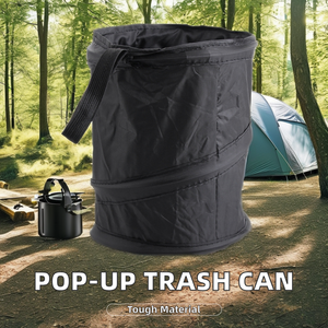 Bolsa de basura impermeable reutilizable para exteriores, papelera de reciclaje emergente, cubo de basura plegable para coche, para Camping, protección de jardín - Product Image 2