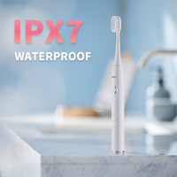 Brosse à dents électrique sonique rechargeable Modes à 3 vitesses Type-C Chargement USB IPX7 Étanche Idéal pour les voyages