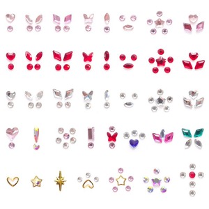 Cristales Populares al por Mayor para Decoración Dental, Juego <span class=keywords><strong>de</strong></span> Cristales Planos <span class=keywords><strong>de</strong></span> Vidrio con <span class=keywords><strong>Pegamento</strong></span> para Joyería Dental DIY - Product Image 4