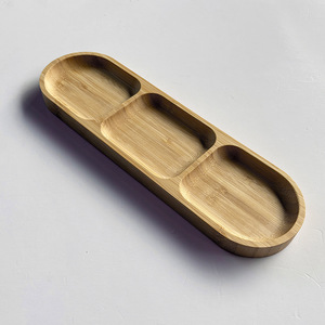 Ensemble de plateaux de service en bambou Bamboo Memories, 3 pièces, ovales et rectangulaires, personnalisés, adaptés aux aliments, décoratifs - Product Image 3