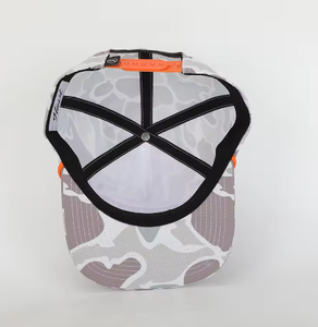 Gorra Deportiva de 5 Paneles con Logotipo Personalizado de Alta Calidad al por Mayor, Gorras de Poliéster con Visera Plana y Estampado de Camuflaje, Gorra Snapback con Parche Bordado - Product Image 6