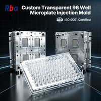 Servicio Integral Personalizado OEM ODM: Placa de Cultivo Celular Transparente Moldeada de 96 Pocillos, Componentes de Laboratorio Moldeados por Inyección para Sala Limpia 100K